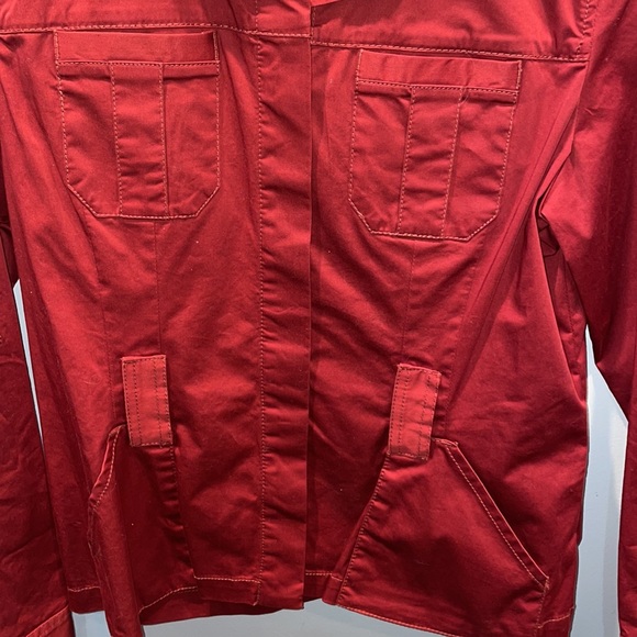 NWT Reddish Orange old navy jacket AS IS and Missing Belt - Picture 2 of 9